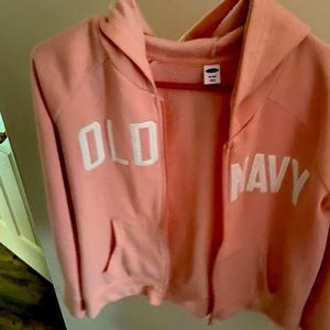 Old navy gently worn girls hooded jacket size 16